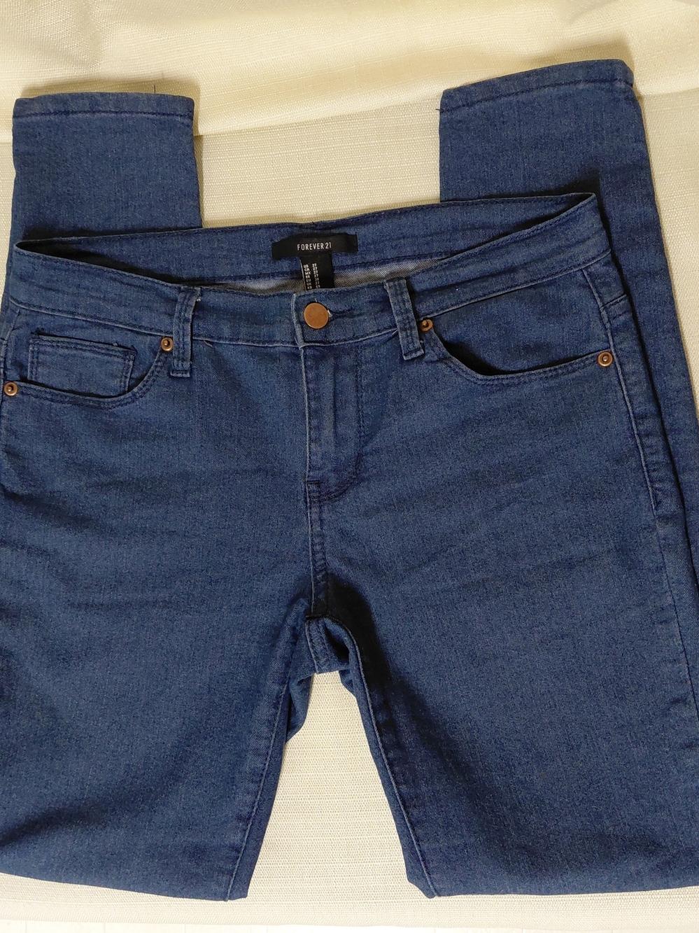 Forever 21 Women's Navy Blue Skinny Jeans Sz. 8